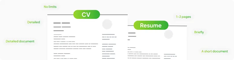 comparison-resume-CV